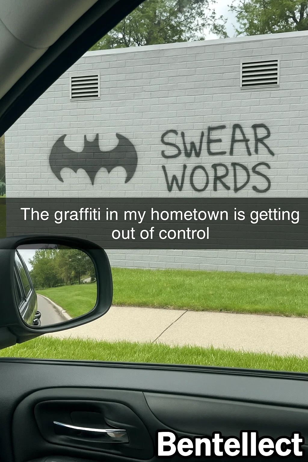 Bentellect - Even Batman couldn’t save this graffiti 💀🦇 | Facebook