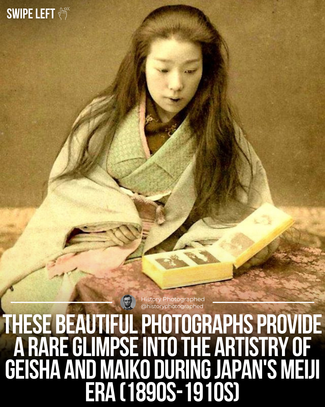 An early Shōwa period photo of three maiko (apprentice geisha