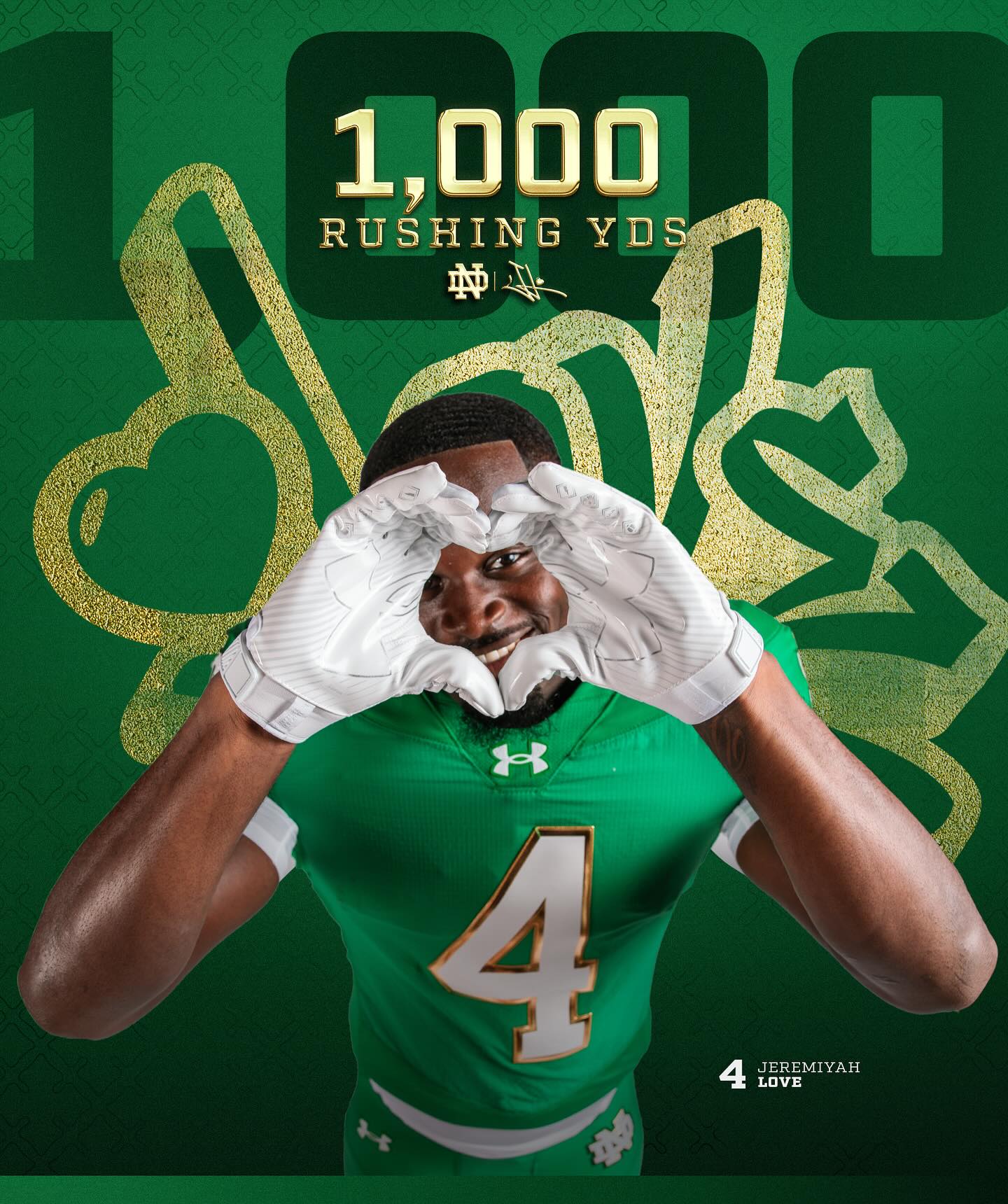 That's the power of LOVE 🫶 WHAT A WAY TO REACH 1000 YARDS ON THE