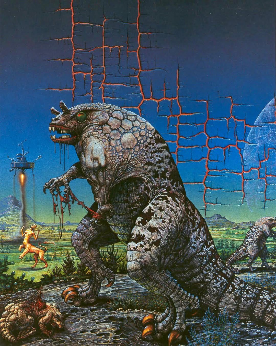 Art by English illustrator Patrick Woodroffe (1940-2014) 💀