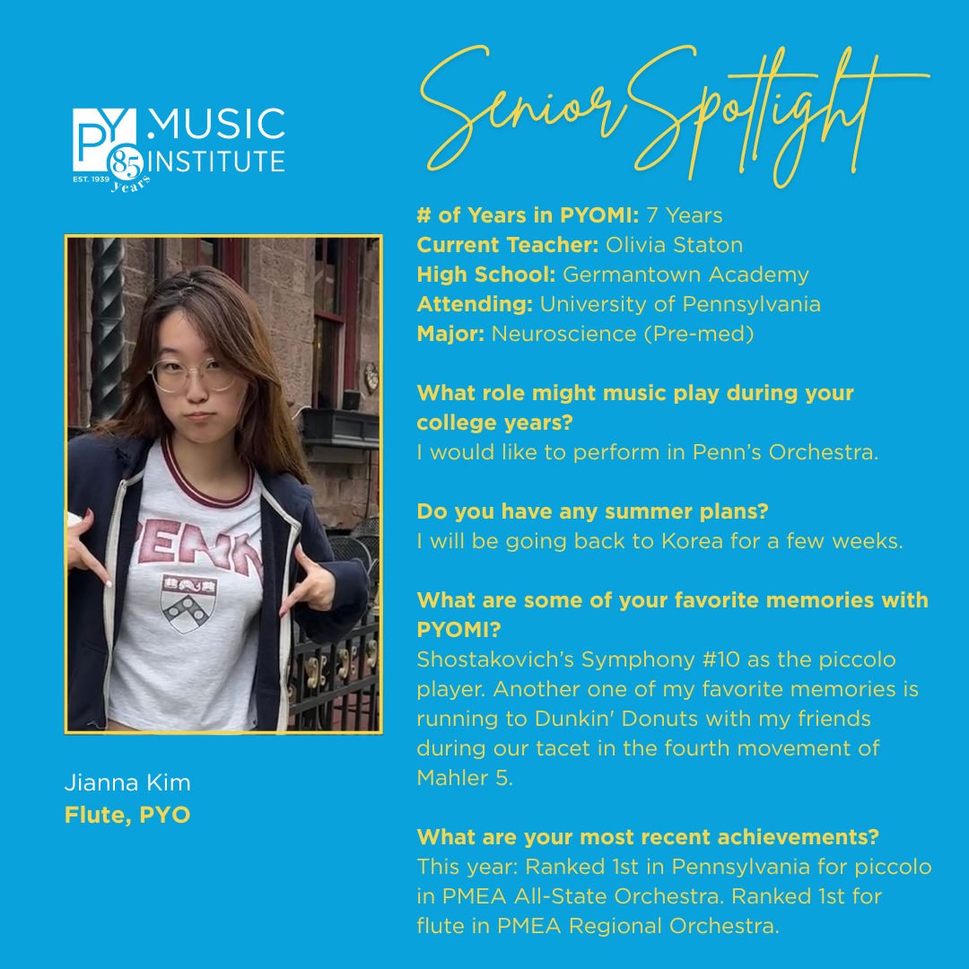 Congratulations, Jianna Kim, on your... - PYO Music Institute | Facebook