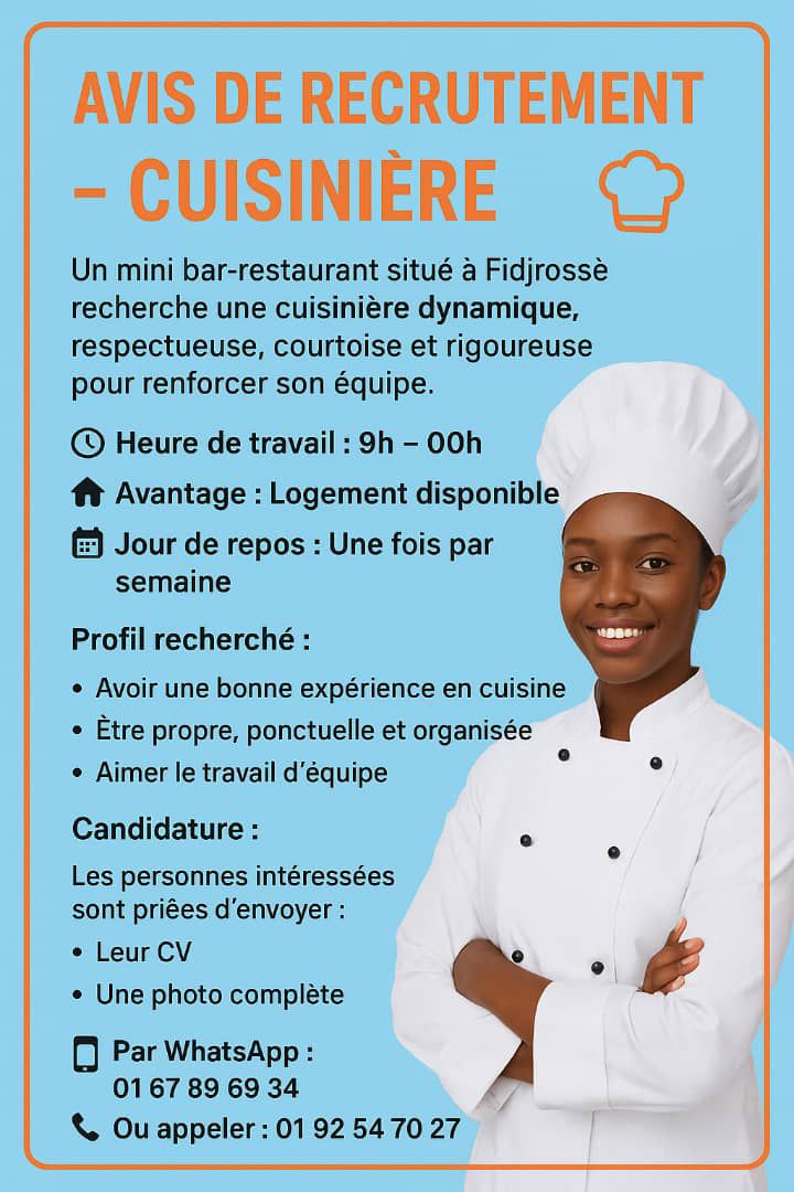 JOBS BENIN - JOBS BENIN added a new photo.