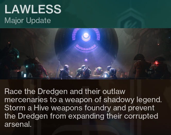 Destiny - 🚨Some details on Shadow & Order Major Update from the in-game ...