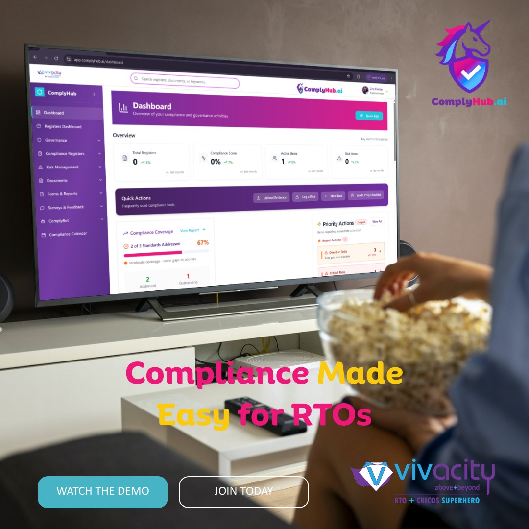 Vivacity - 🦸‍♀️ Compliance Made Easy for RTOs Imagine managing your ...