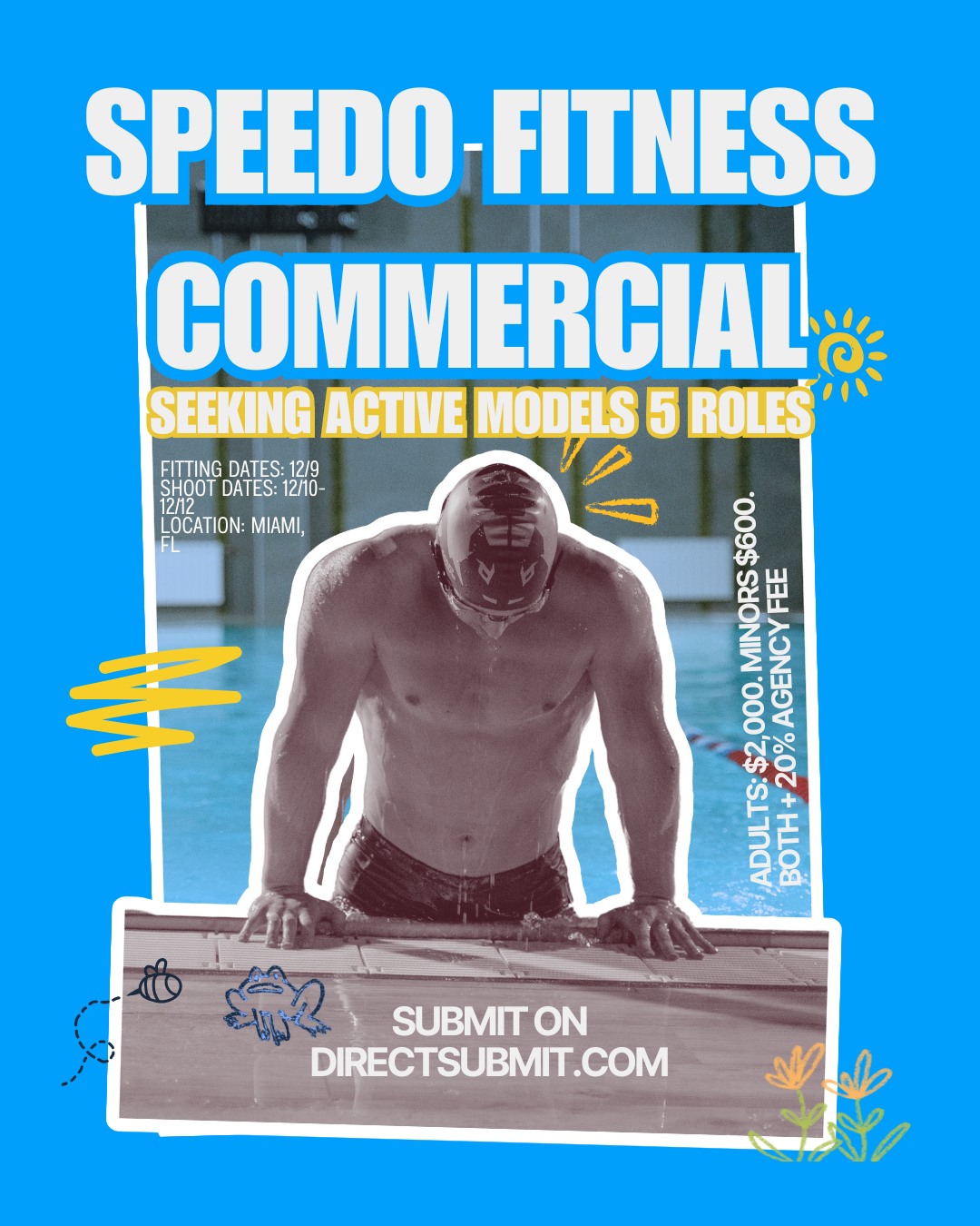 NYCastings.com - ⚠️ DEADLINE TOMORROW 12/9 ⚠️ Speedo Fitness Commercial ...
