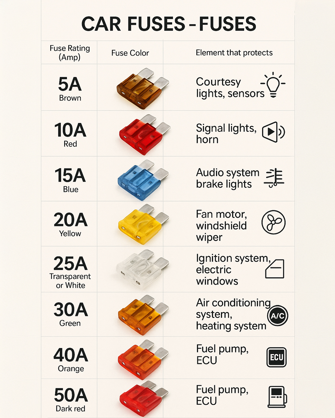 Genius - Car Fuses Chart | Facebook