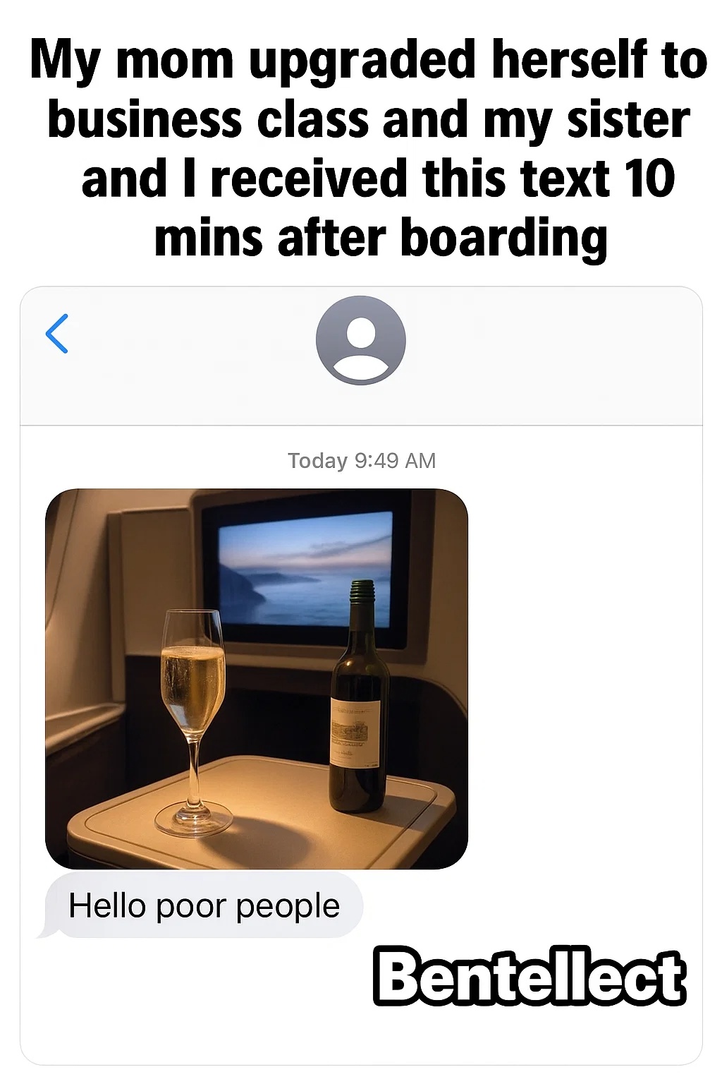 Bentellect - She didn’t just upgrade her seat, she... | Facebook