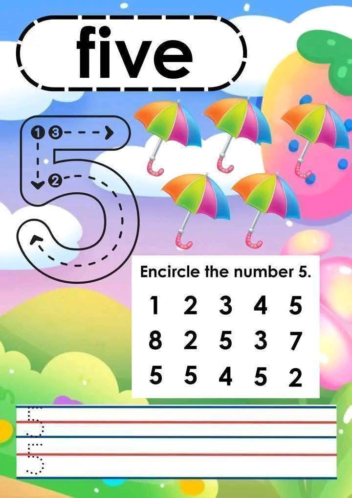 KINDERGARTEN WORKSHEETS & RESOURCES👨‍👩‍👧‍👧 | Number chart 1-20 | Facebook