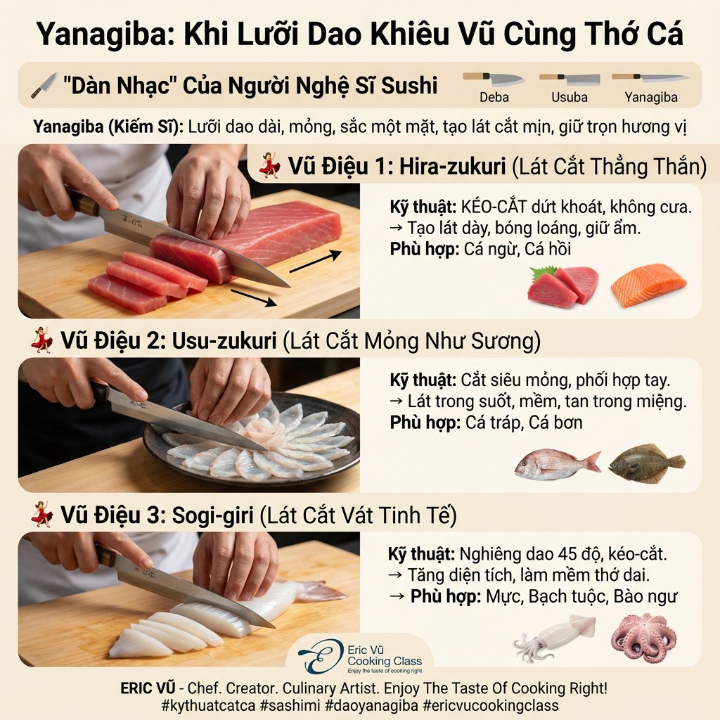 Eric - 📍 Yanagiba: Khi Lưỡi Dao Khiêu Vũ Cùng Thớ Cá Ở bài học trước ...