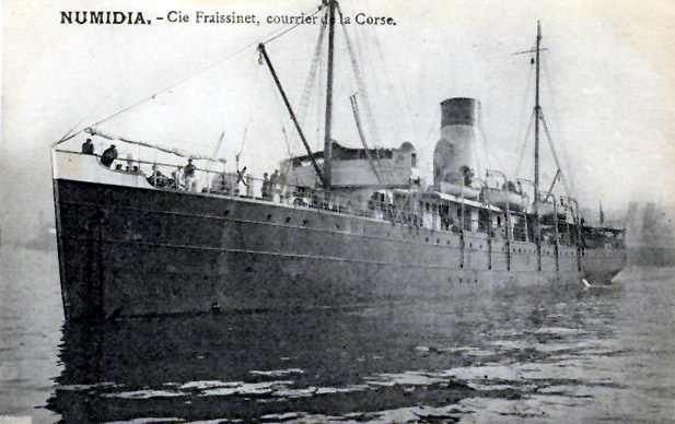 Red - The S.S. Numidia was built as a steam cargo ship of 6,399 GRT at ...