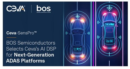 ChipEstimate.com - BOS Semiconductors Selects Ceva's AI DSP for Next ...