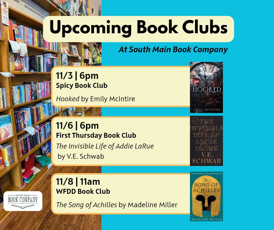 South - Book clubs are the best clubs! Join one of our upcoming book ...