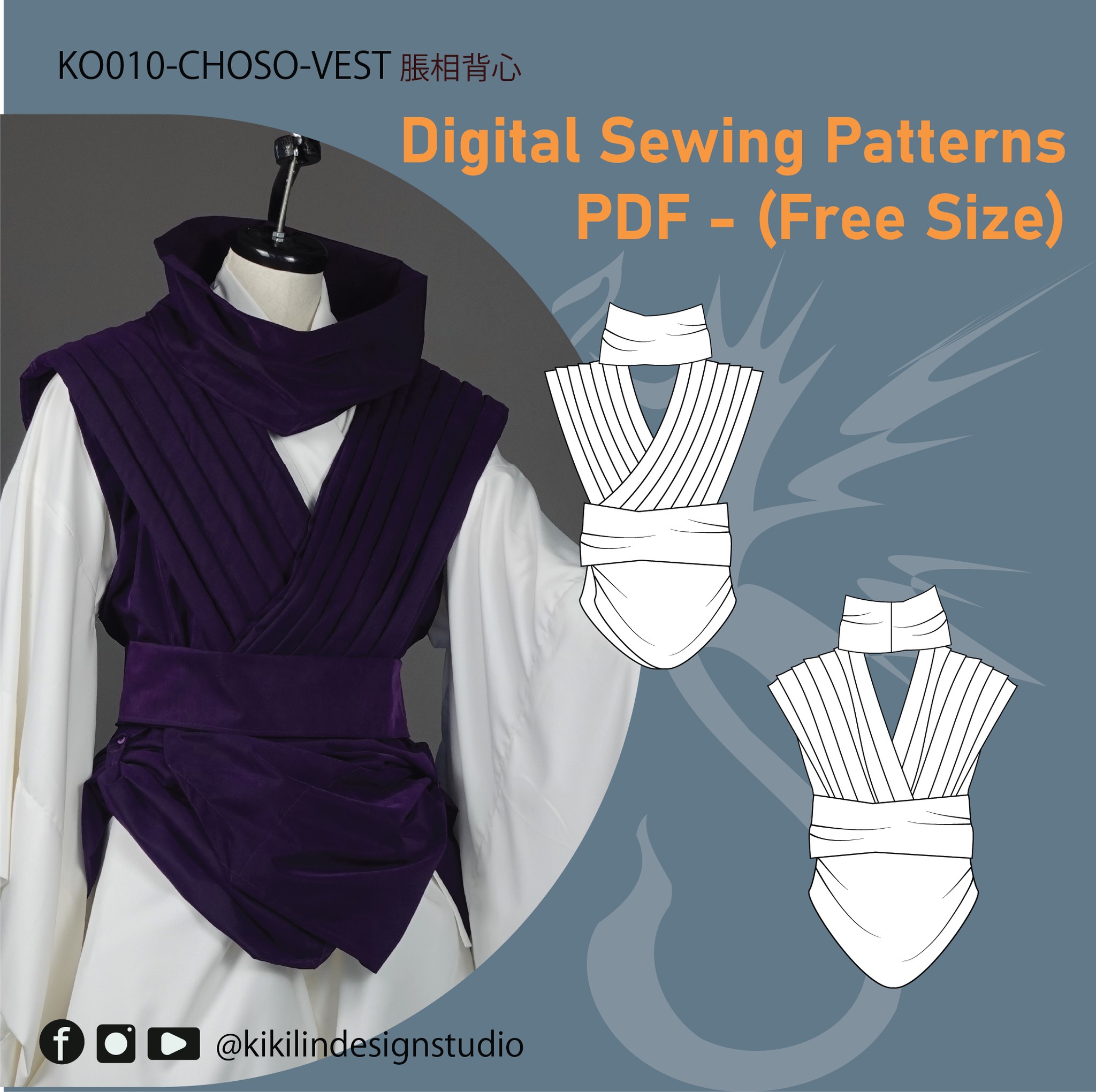 ️ Pattern Preview: Choso... - Kiki Lin Design Studio K裝藝服 | Facebook