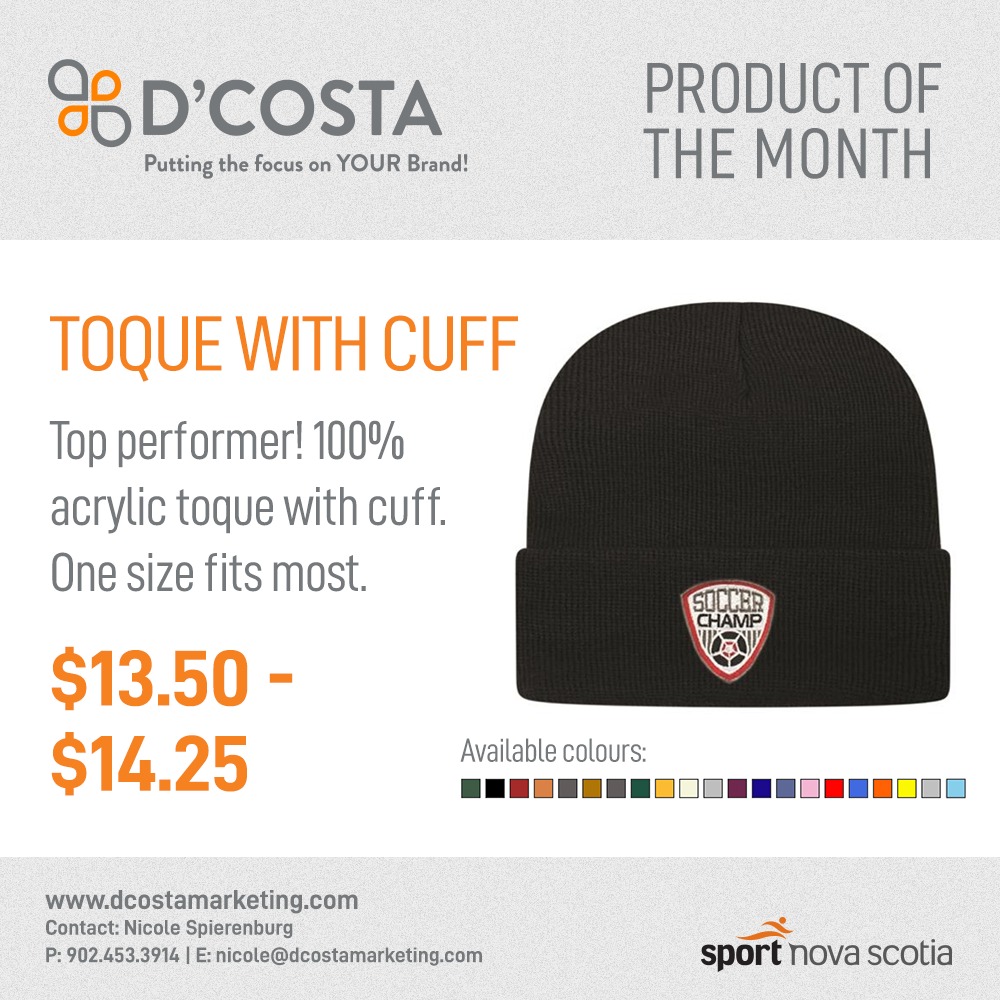 Sport - D'Costa Marketing's Product of the Month is a 100% acrylic ...