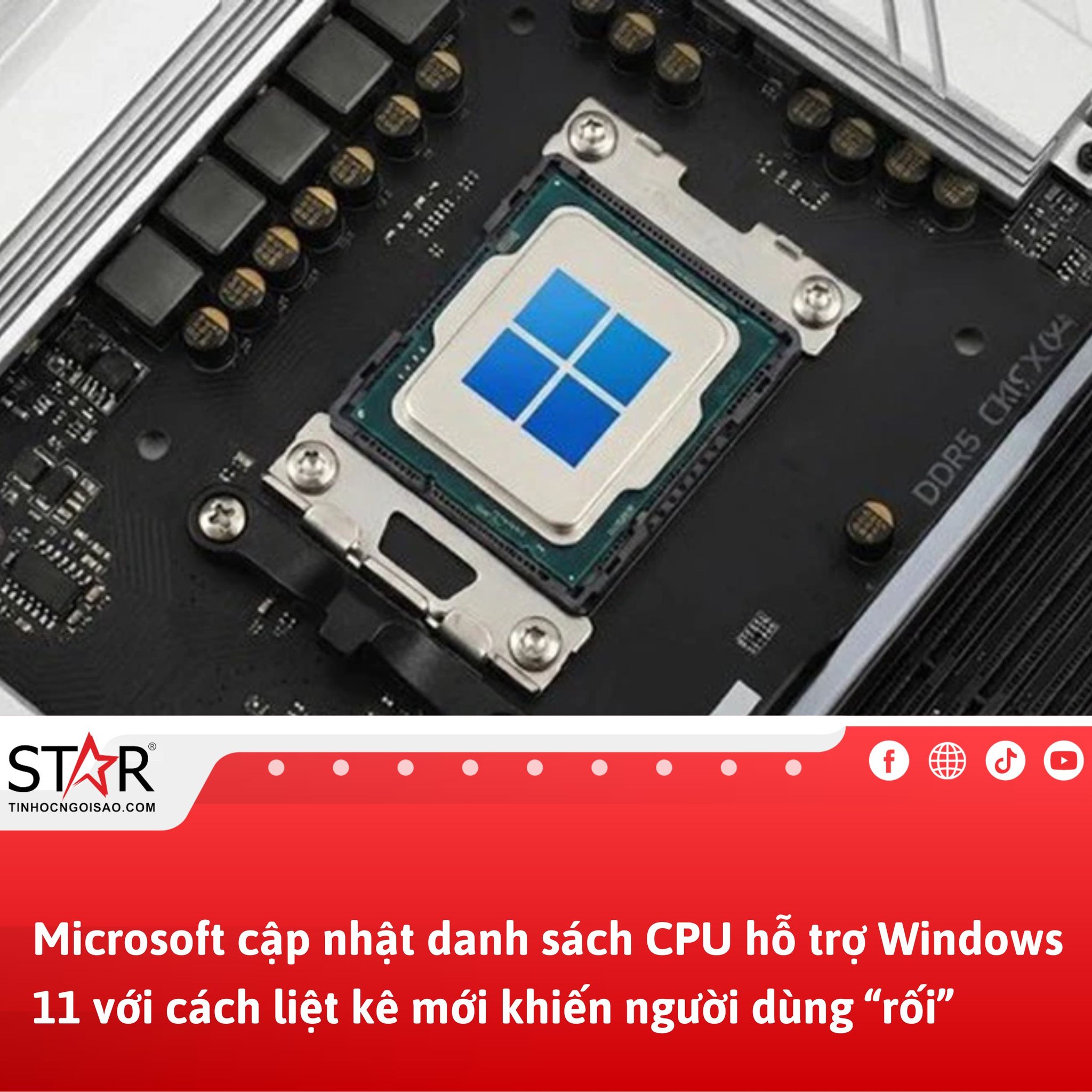 TIN - Microsoft vừa cập nhật danh sách CPU hỗ trợ Windows 11 và thay ...