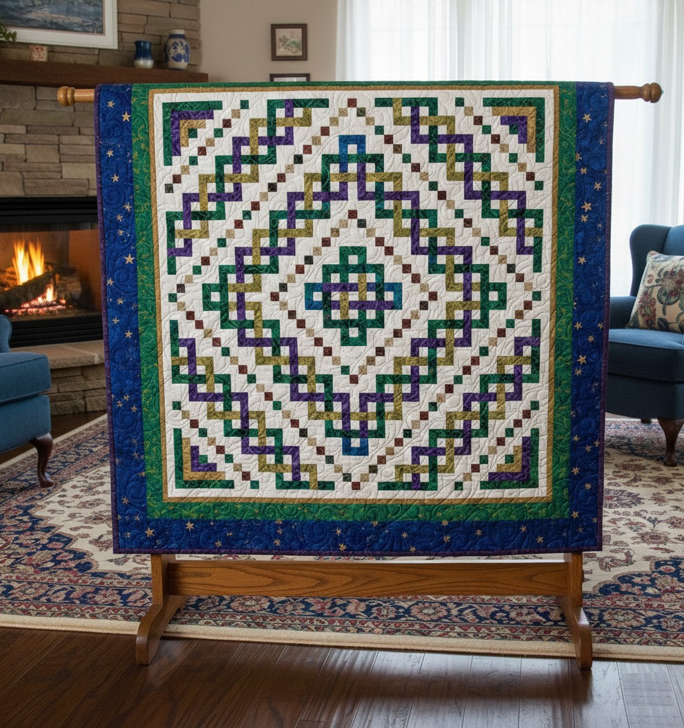 Quilting - Trinity Celtic Knot Quilt. Free Pattern: http://www ...