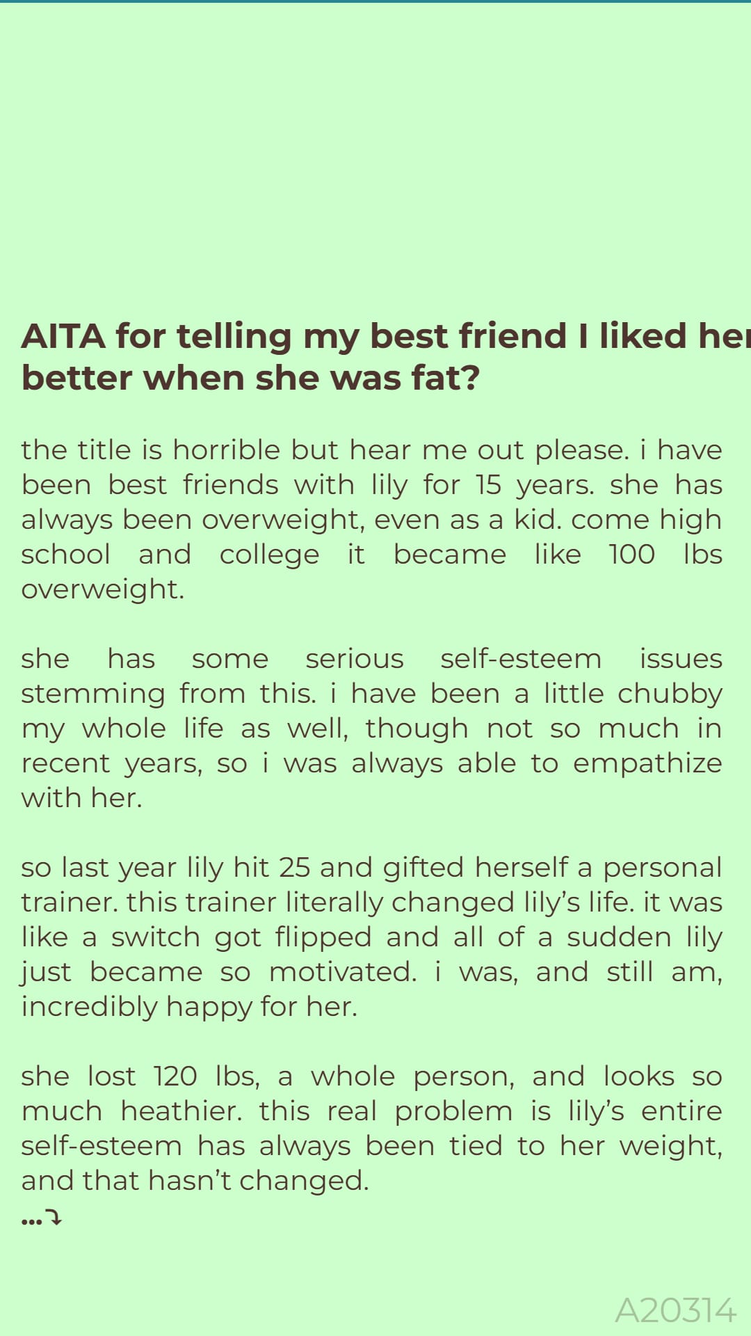 Daily - AITA 🚢 for telling my best friend I liked her better when she ...