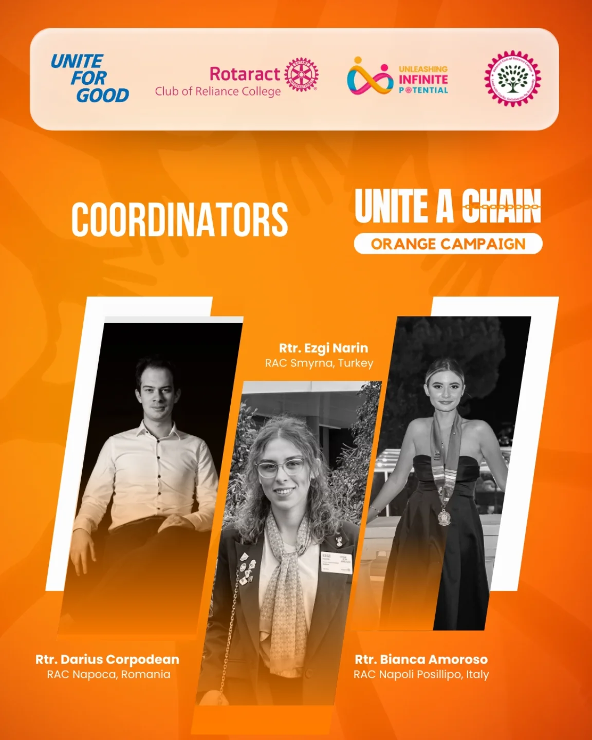 Rotaract - 🧡 Meet the Faces Behind the Global Chain! 🧡 Every great ...