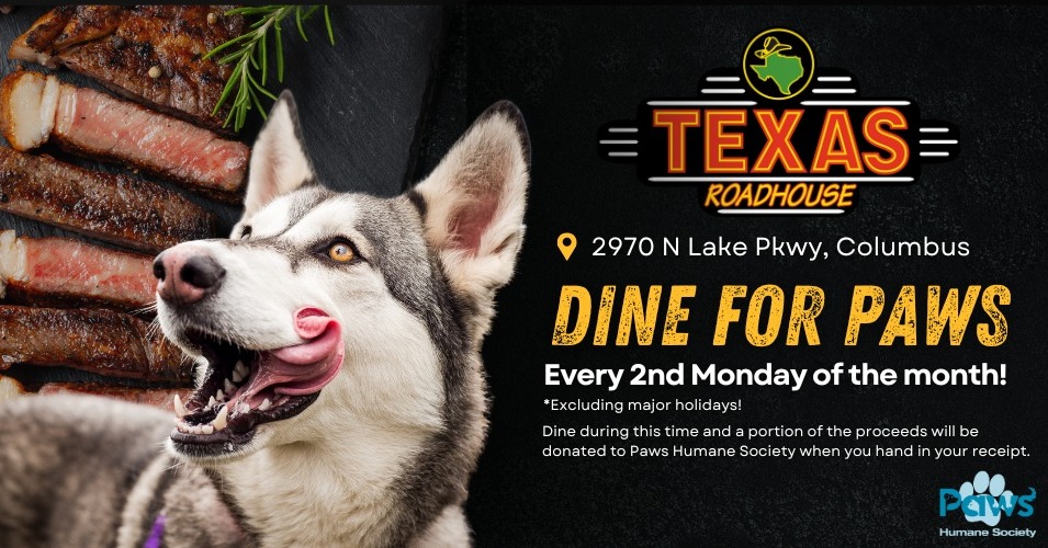 Paws - Join us every 2nd Monday of the month to dine for a cause. When ...