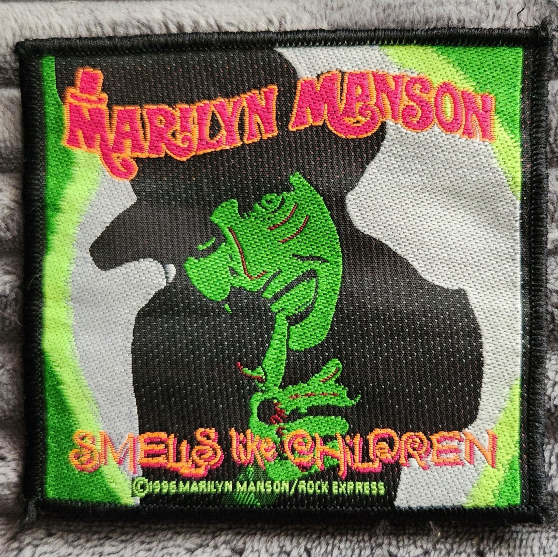 Marilyn Manson Smells Like Children patch from 1999
