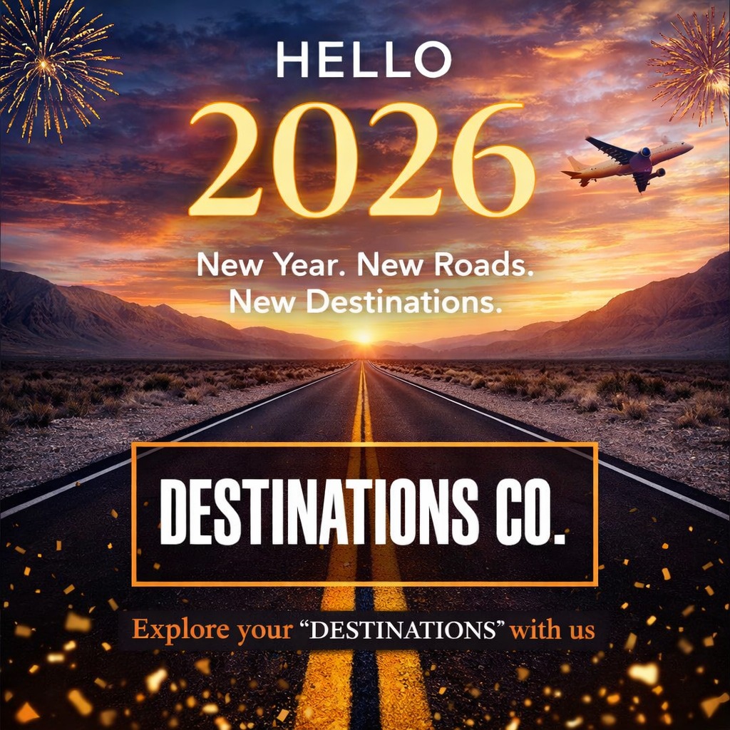 Destinations - New Year. New Roads. New Destinations. As we step into ...