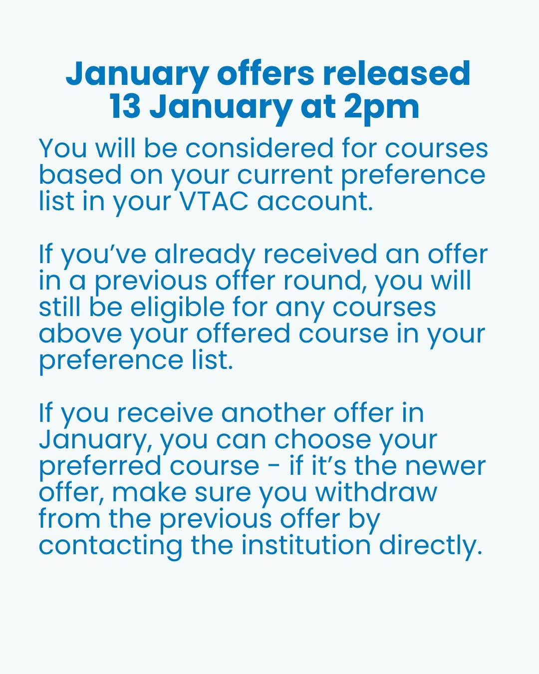 VTAC - Did you know that VTAC has fact sheets on our website to help ...