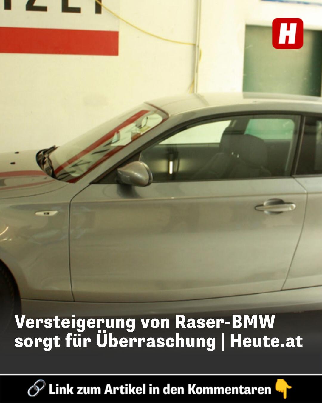 Heute - Ein beschlagnahmtes Raser-Auto wurde in Kärnten versteigert ...