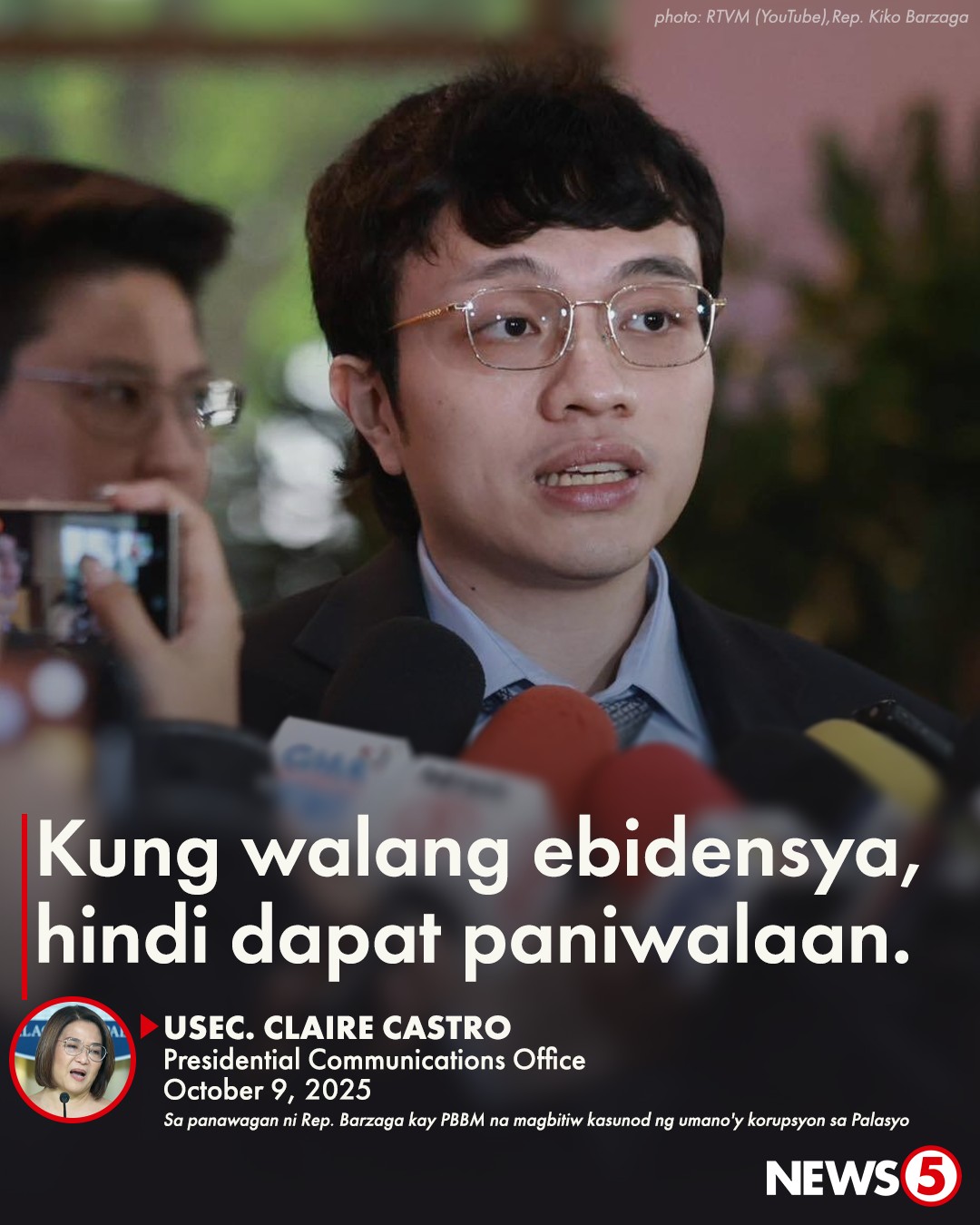 News5 - 'MAHIRAP MAGSALITA NANG WALANG EBIDENSYA' Ito ang... | Facebook