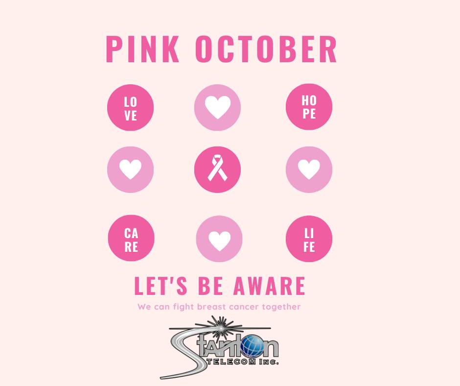 Stanton - October is Breast Cancer Awareness Month. 