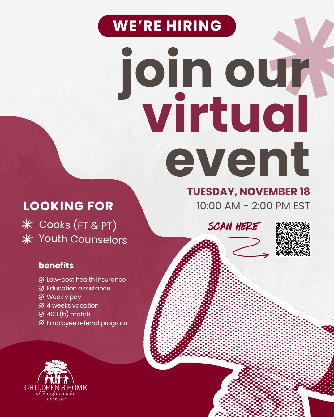 Children's - 📣 Virtual Hiring Event! 📣 Looking for a career where you ...