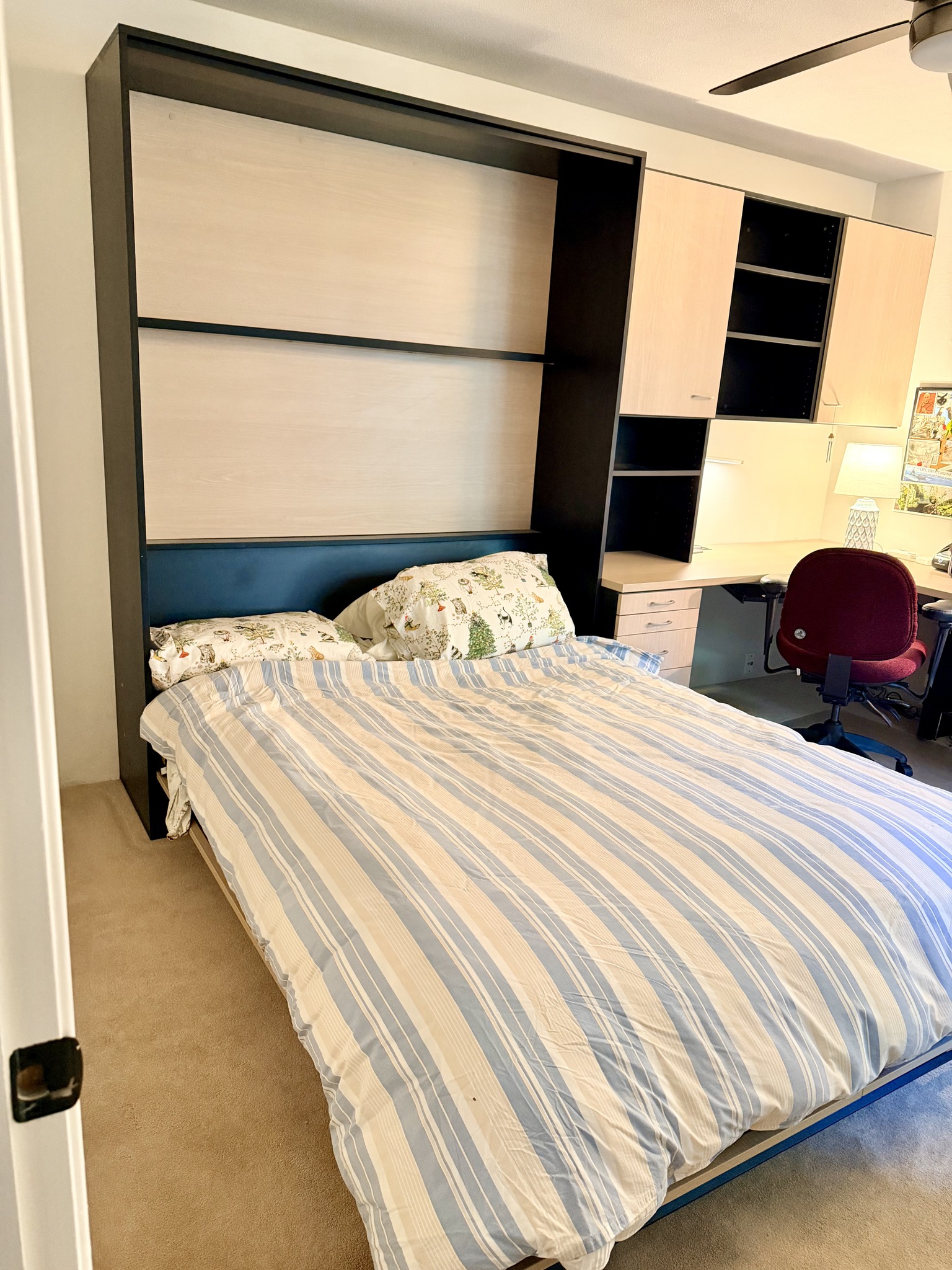California Closets Queen Size Murphy Bed and Desk Set - Beds & Bed