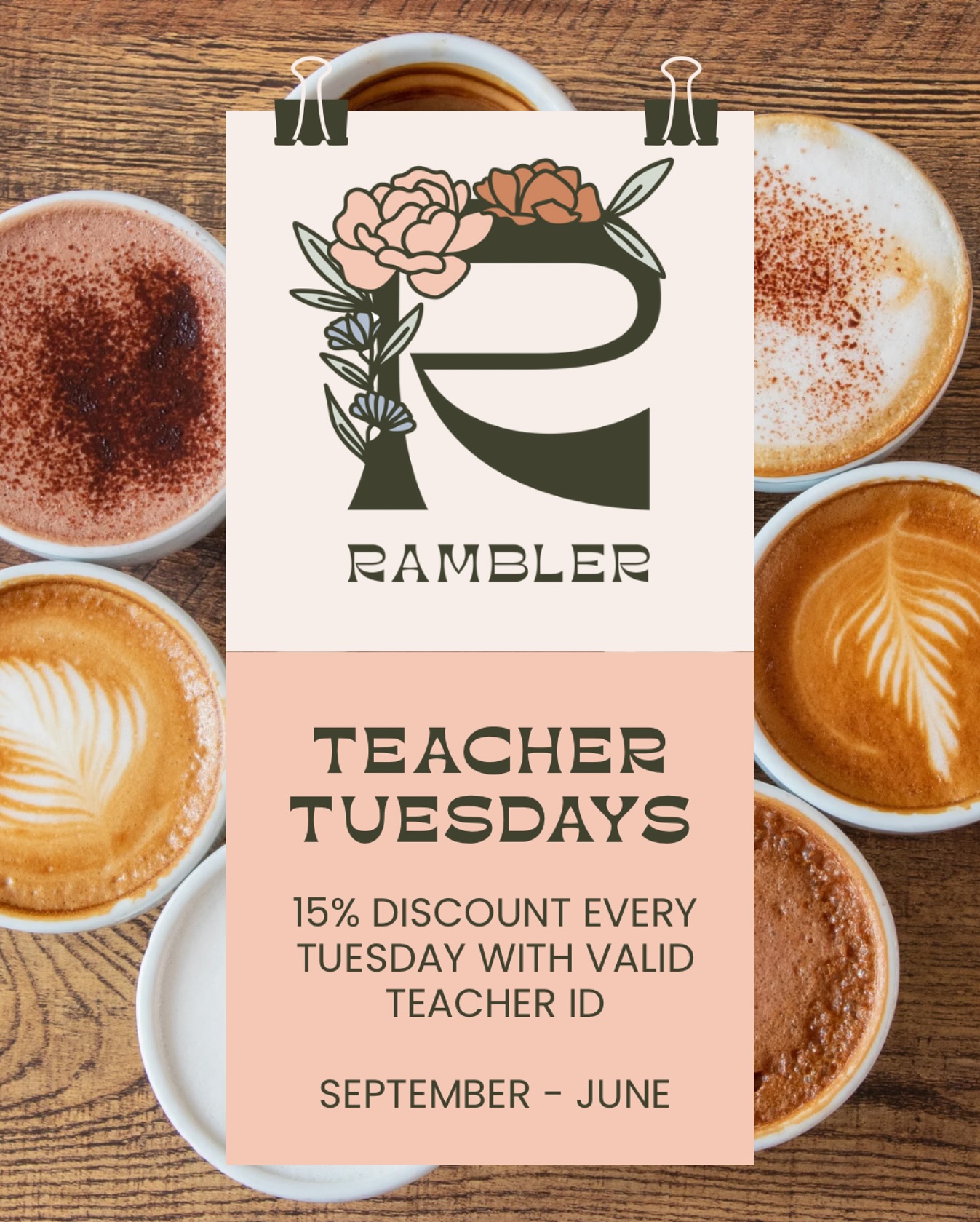 Rambler Cafe - We truly love our teachers and couldn’t be... | Facebook