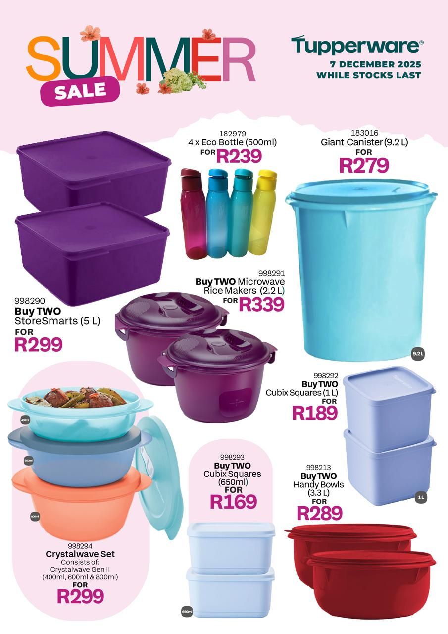 Tupperware Brits Harties Noordwes
