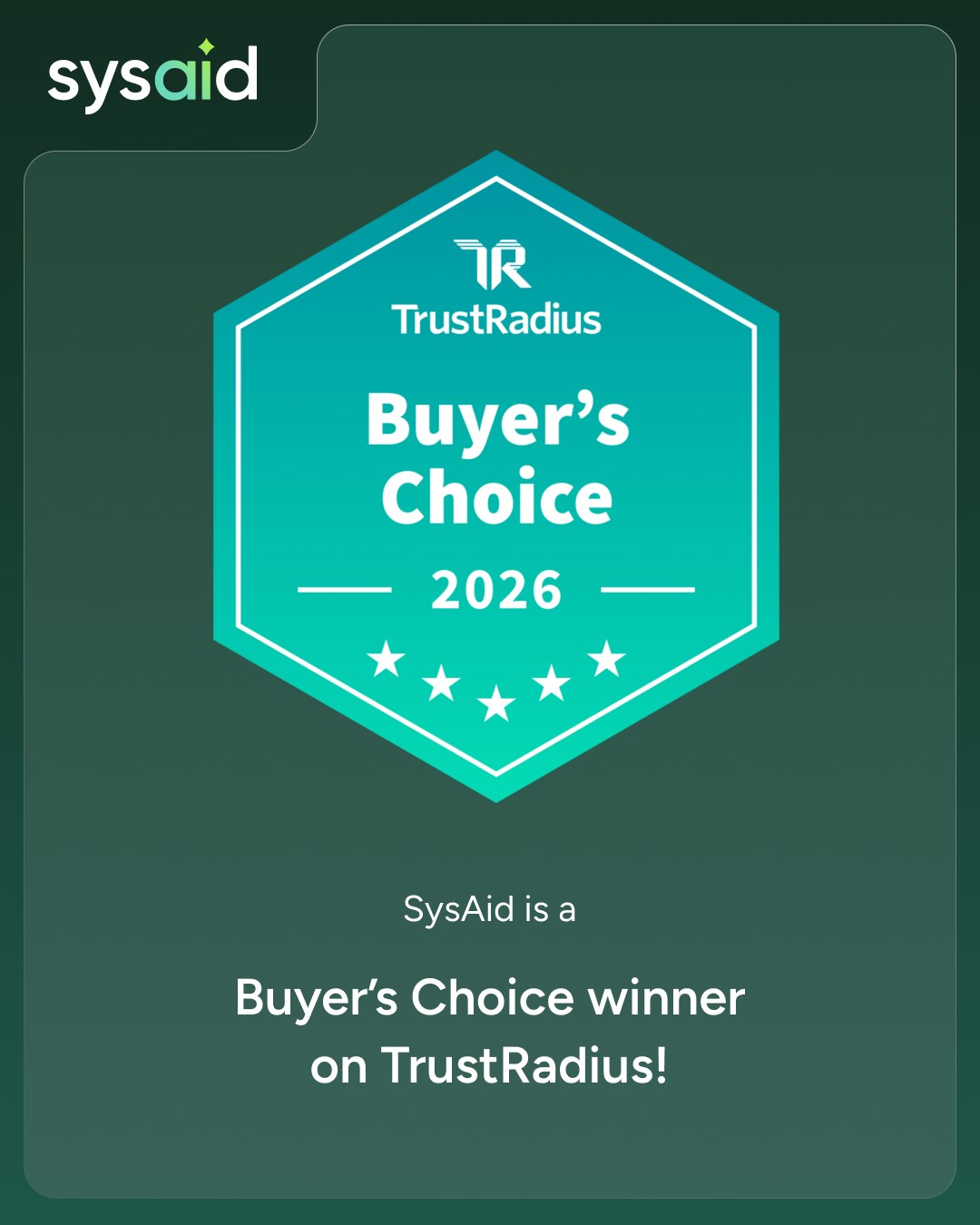 SysAid-IT - 🎊We are thrilled to announce that SysAid has... | Facebook