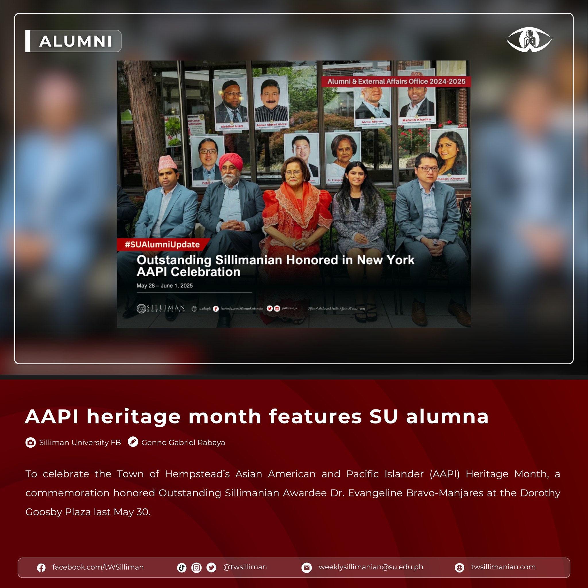 The Weekly - #NEWSBITE: AAPI heritage month features SU alumna To ...
