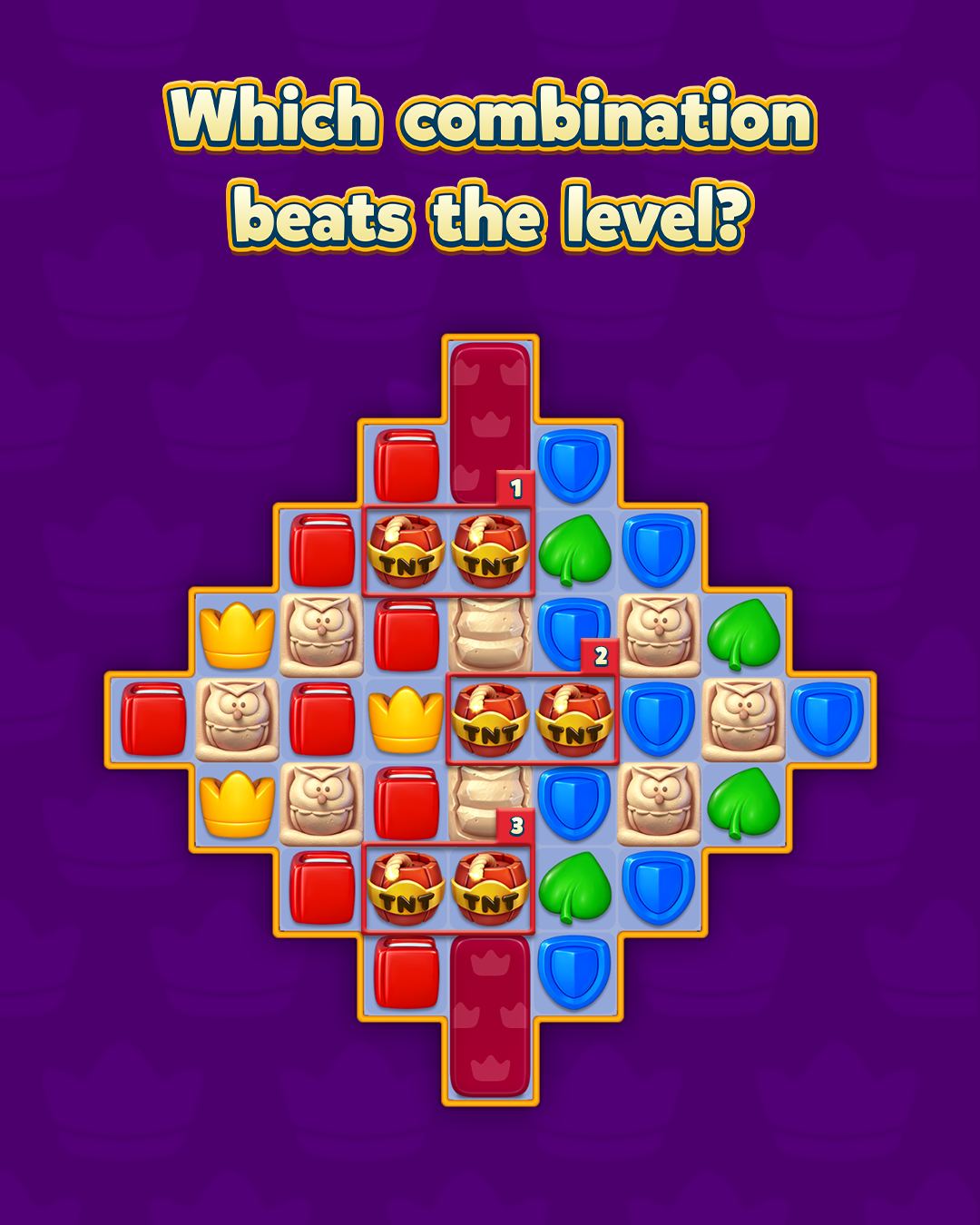 Royal - 🕹️ Time to show your Royal Match skills 🕹️ Only one combination ...