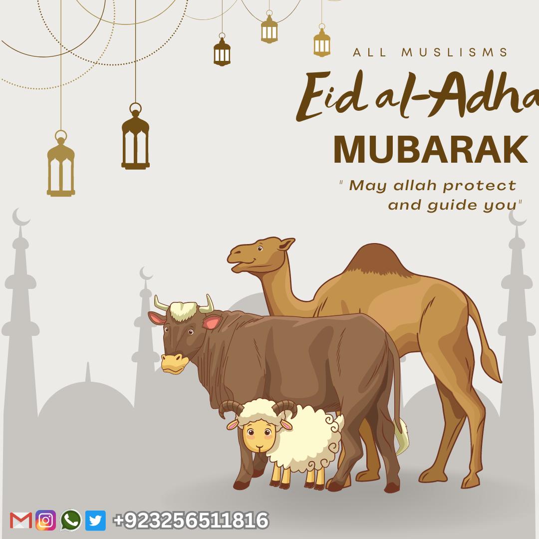 EQuran - 🌙🐑 Wishing you a blessed Eid al-Adha! 🐑🌙 As the joyous ...