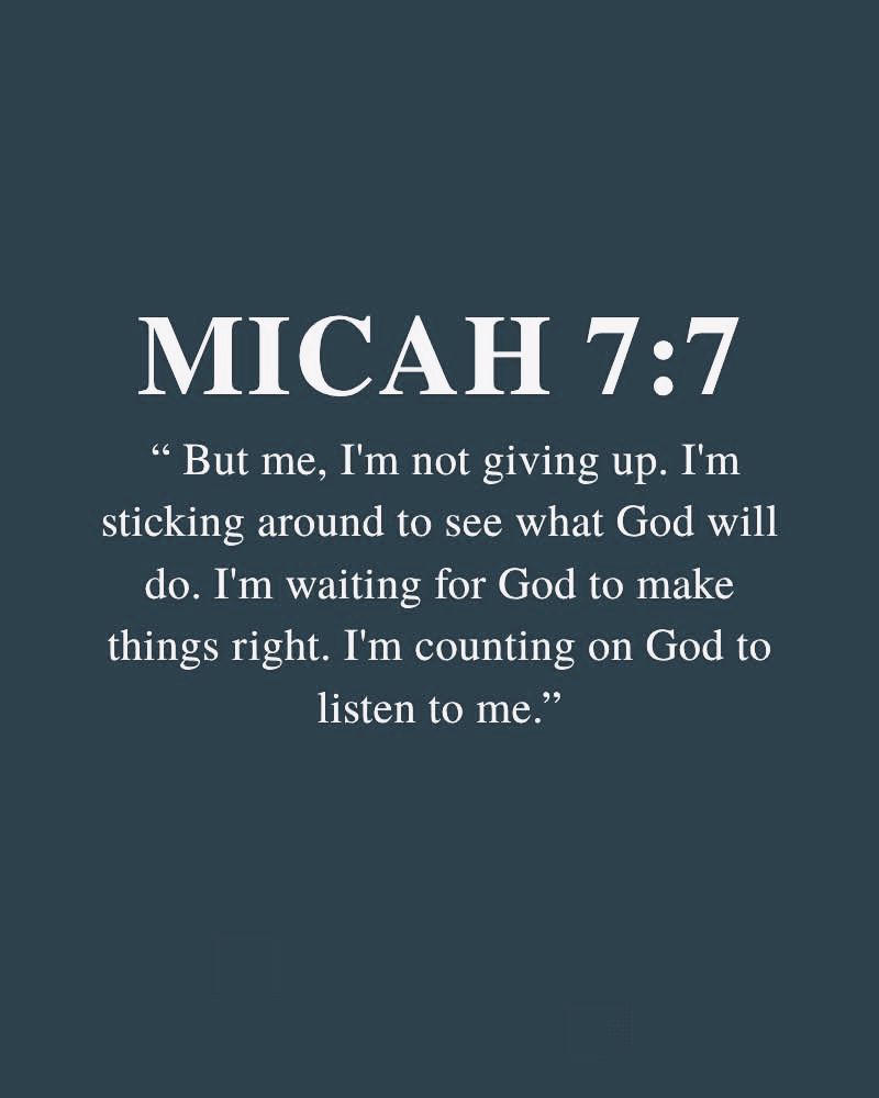 God - Micah 7:7 📖 ️🙏 #God #Jesus #faith #Hope #Love #fblifestyle | Facebook