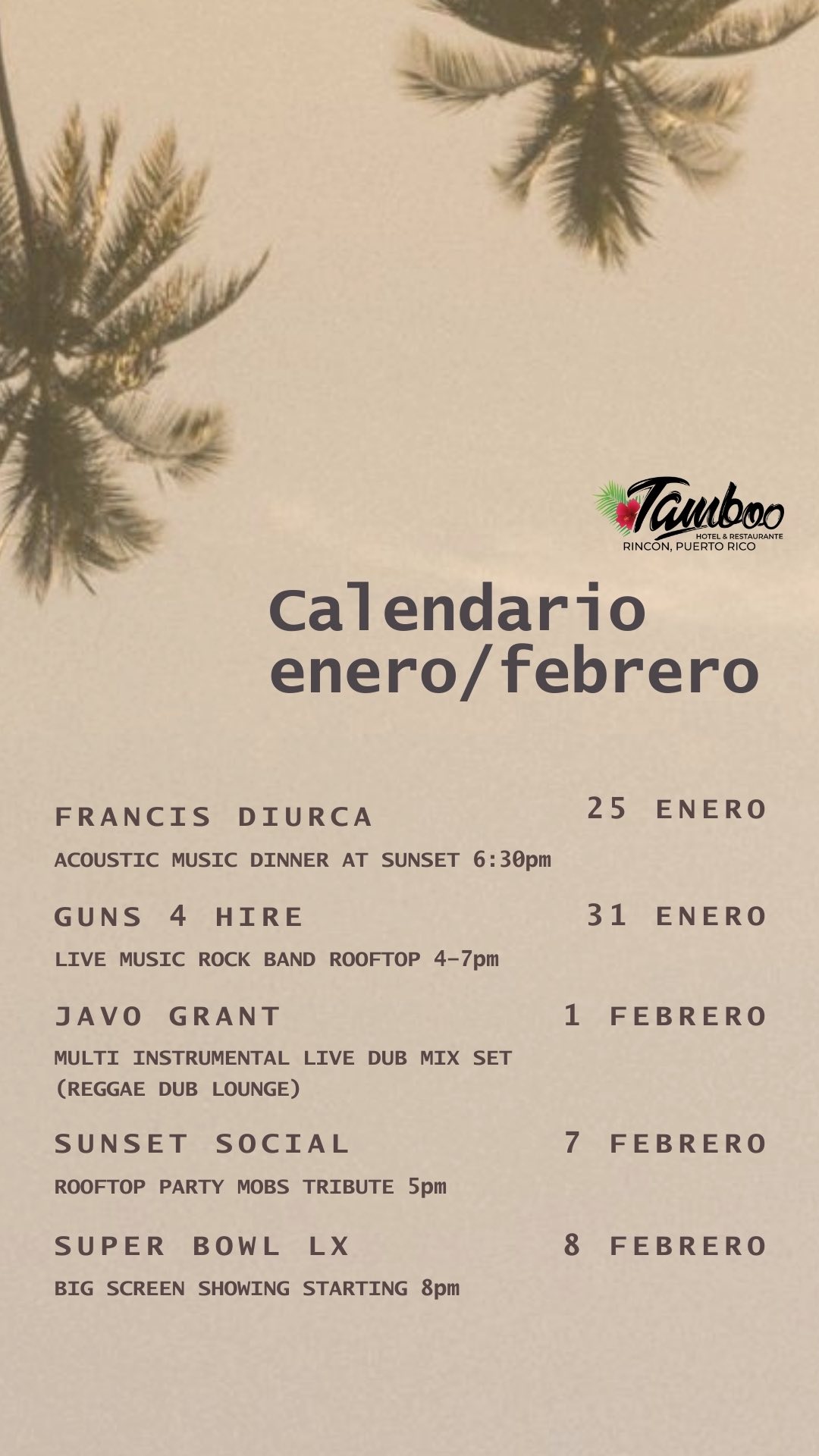 Tamboo Rincón, PR | Tablonal