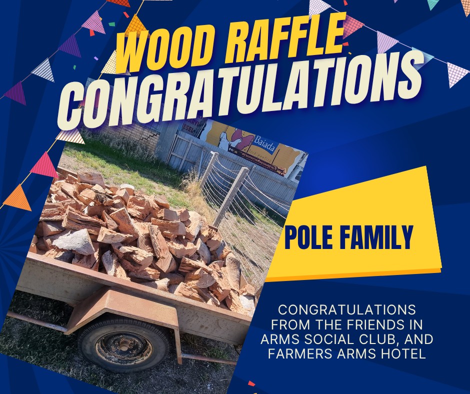 🔥 Winter Wood Raffle... - Farmer's Arms Hotel St Arnaud | Facebook