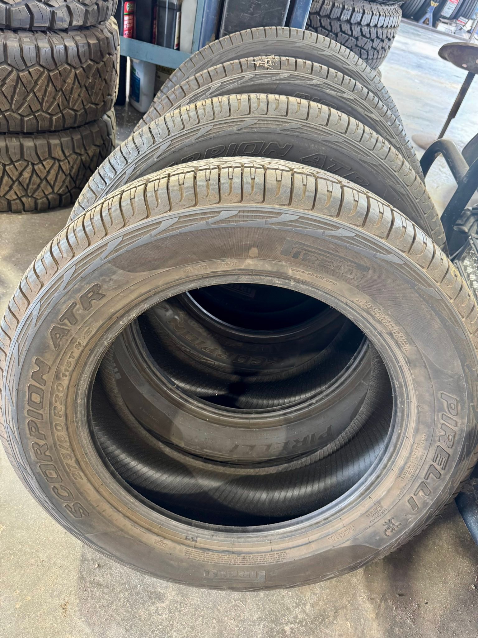 4x P225/60R17 Continental ProContact TX 8/32 Used Tires