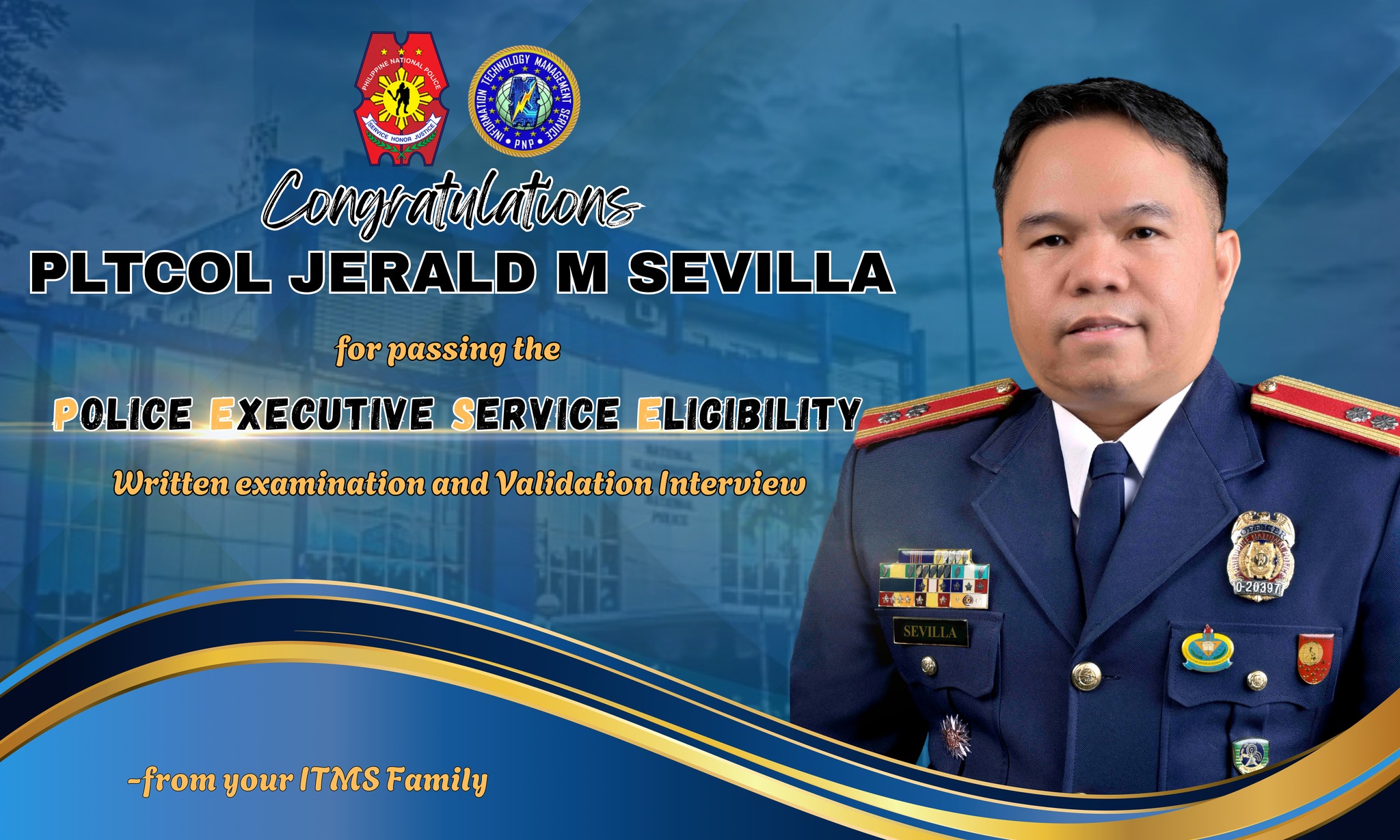 Information - Congratulations, PLTCOL JERALD M SEVILLA! For ...