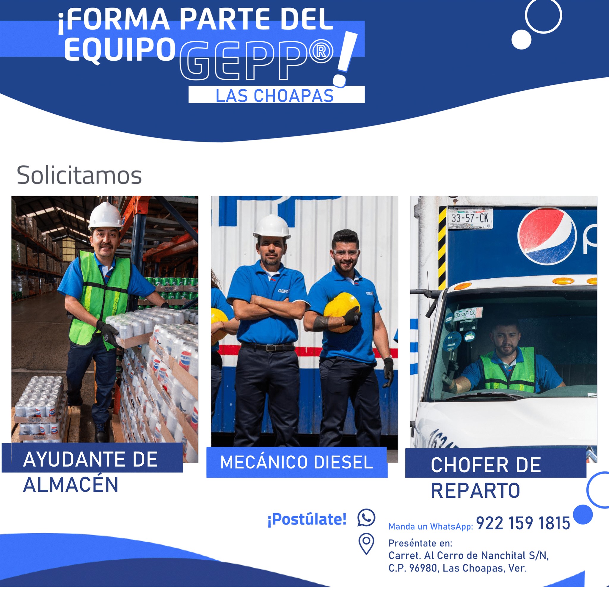 Ingresa al enlace para pedir... - Oportunidades GEPP Centro