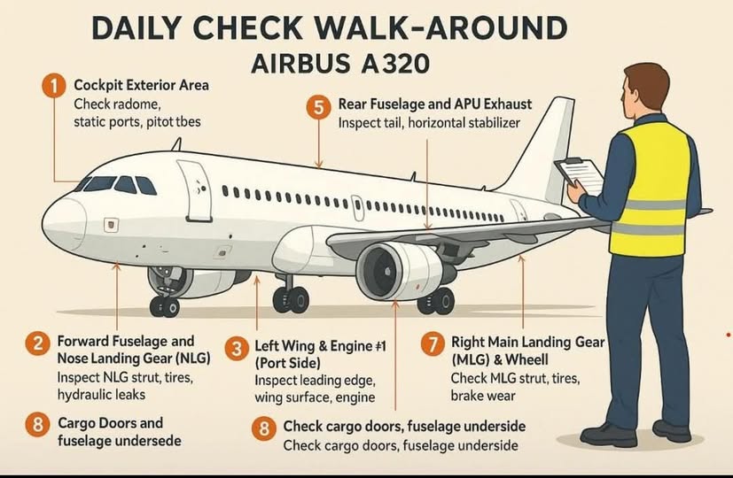 Aircraft - ️ That’s the Daily Check Walk-Around – Airbus A320 Before ...