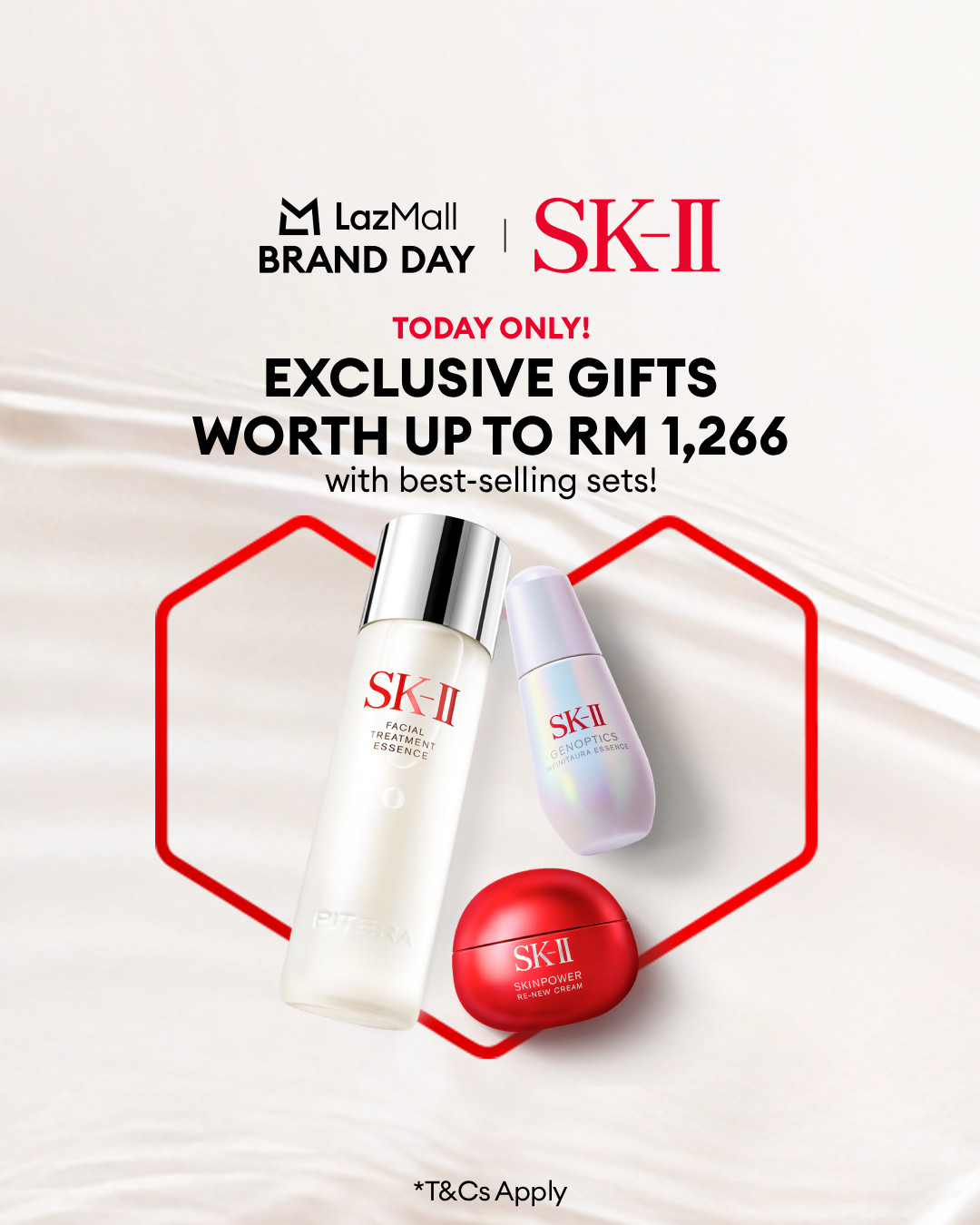 Today only! ✨ Unlock Crystal Clear Skin with SK-II's best-selling