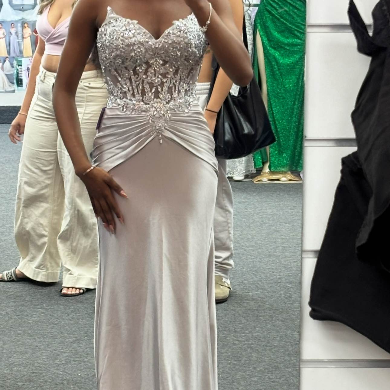 Silver Prom Dress - Dresses - Miramar, Florida | Facebook Marketplace ...