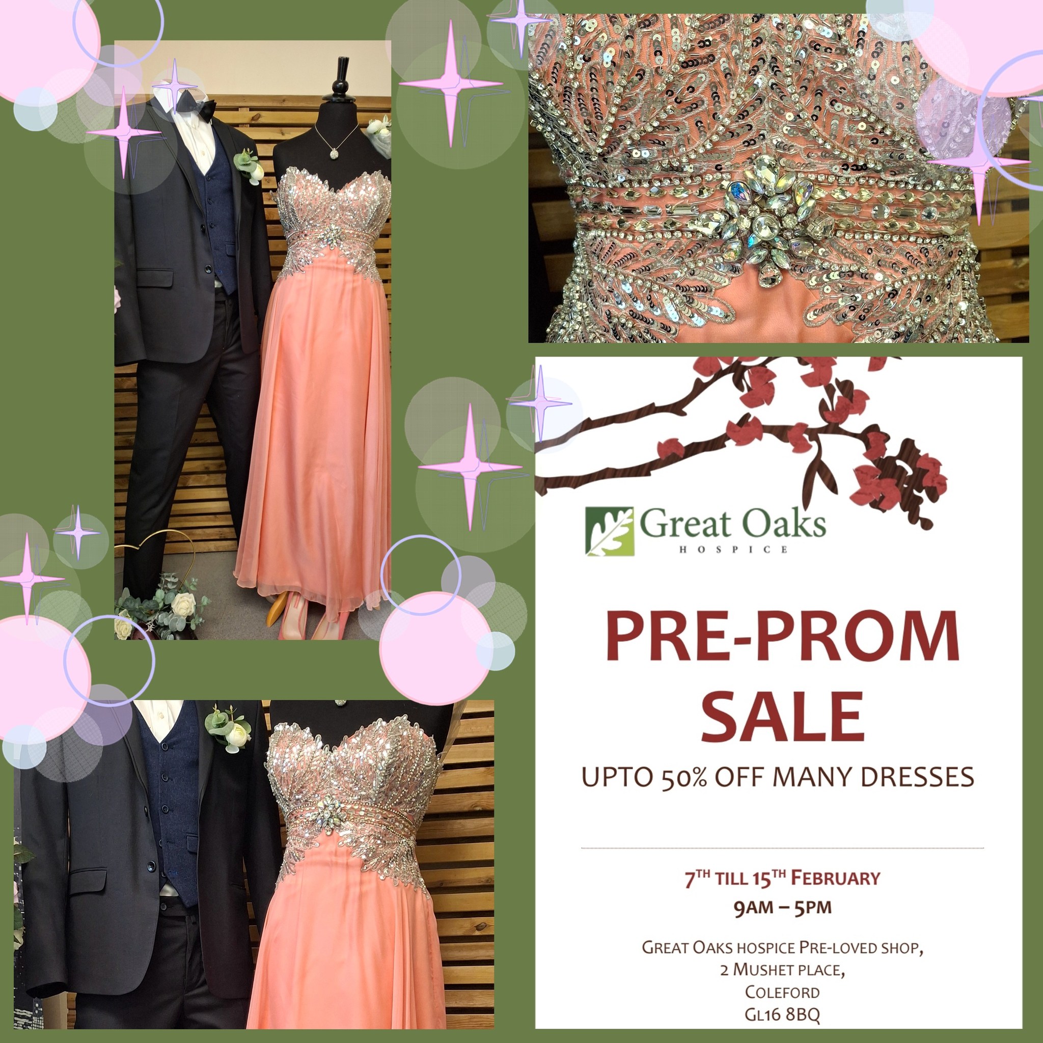 Coleford Community Group | Great Oaks Shop Coleford Prom Sale starts ...