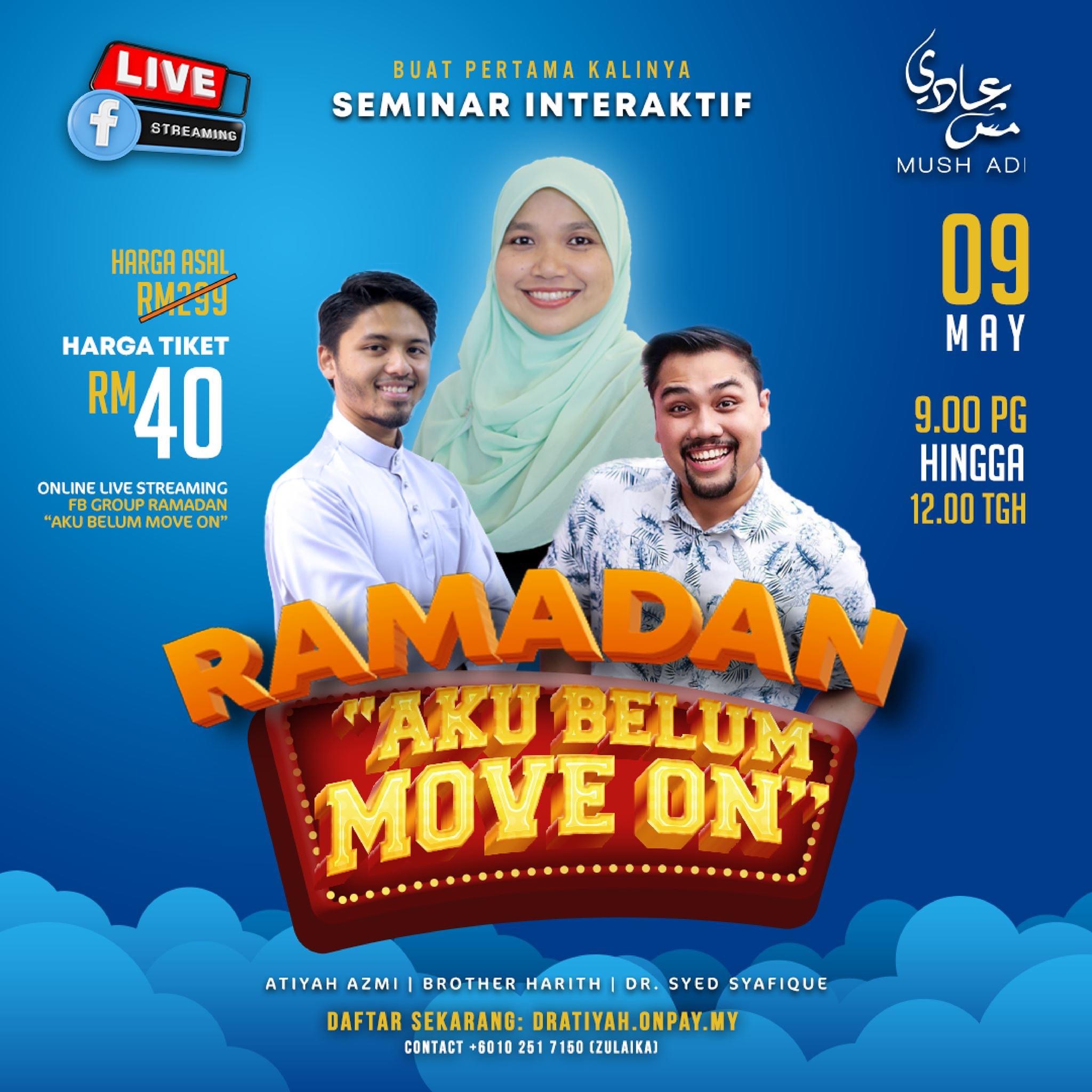 Bro - JOM SERTAI SEMINAR INTERAKTIF BUAT PERTAMA RAMADAN 