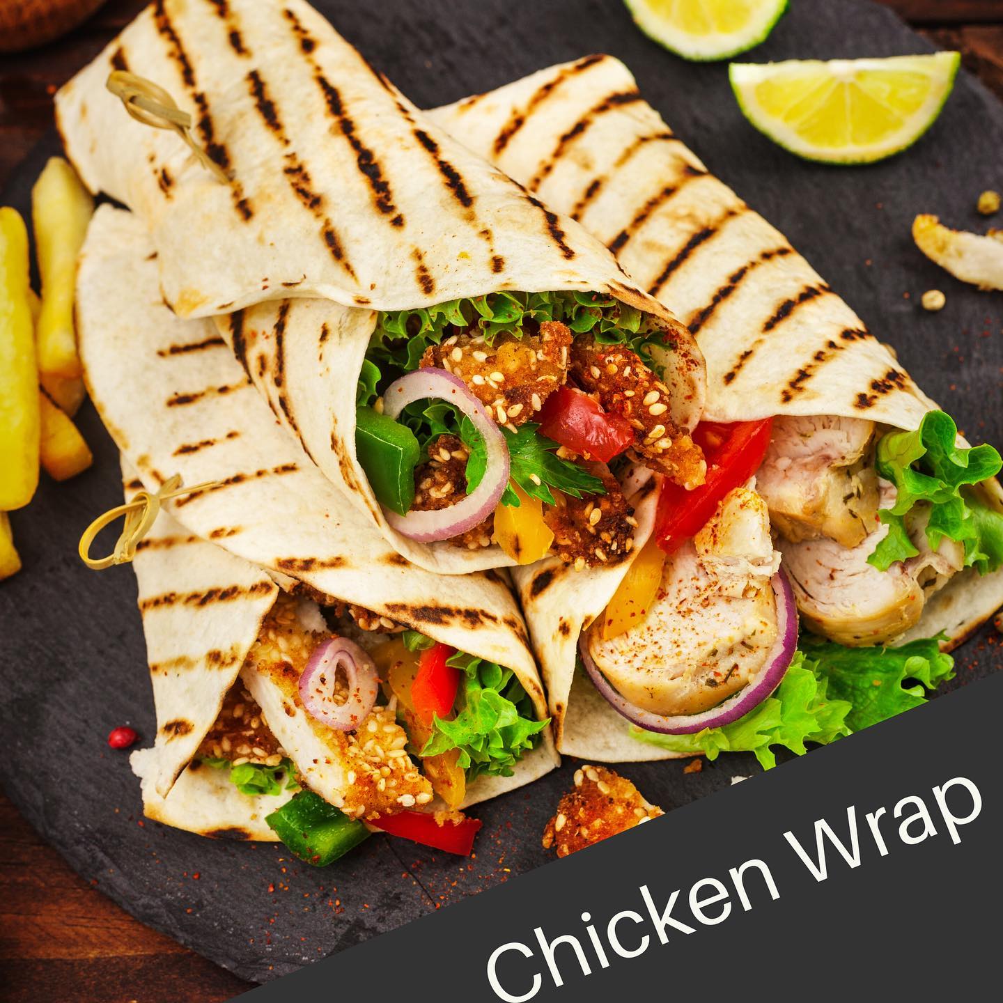 Bangla Garden Restaurant - CHICKEN WRAPS !!! Soft bread with salad and ...