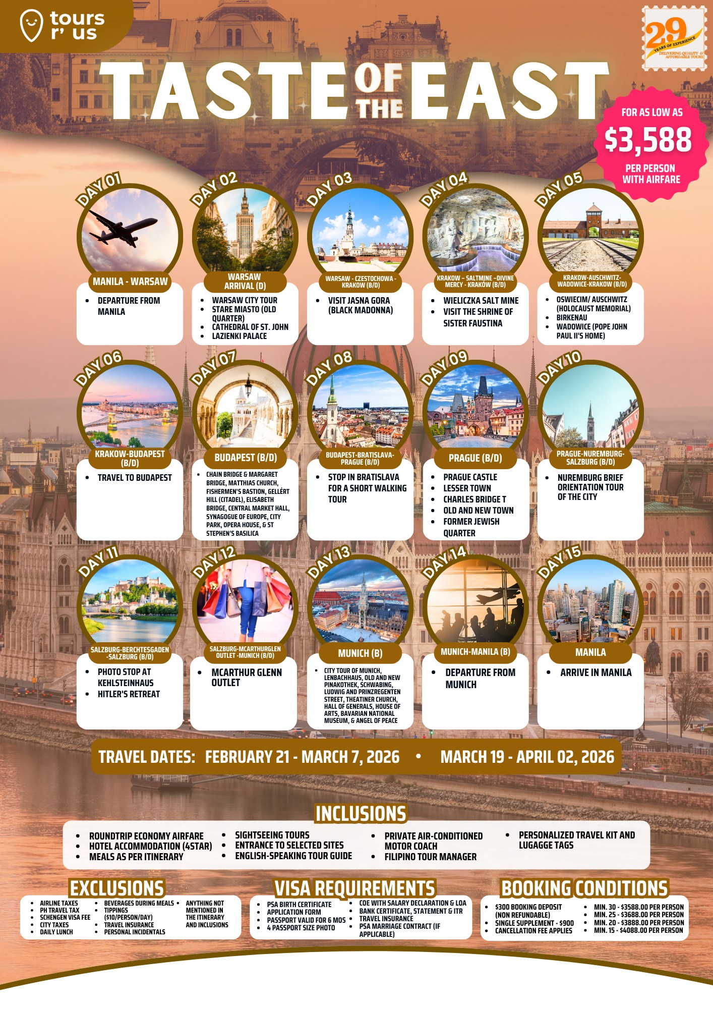 Tours R' Us - TASTE OF THE EAST Our Taste of the East... | Facebook